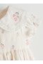 Lcw Baby Ekru Bebe Collar Floral Baby Girl Dress - 3