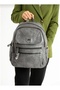 Faux Leather Backpack - 3