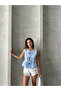 Trend Front Tie Front Ruffle Blouse - 2
