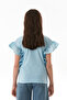 Ribbed Girl's Blouse with Flounces on the Sides - 5