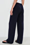 Wide Leg Trousers with Elastic Waist Pn17095 - 5