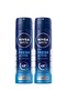 NIVEA MEN Antibacterial Deodorant Spray for Men, Fresh Active 2x150ml, Dual Pack