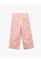 Striped Cotton Elastic Waist Loose Fit Wide Leg Trousers - 2