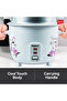 1l Electric Rice Cooker - Rc2801, Auto Cooking, Warm, Safety Protection, Glass Lid, Aluminum Pot - 5
