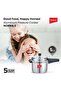 5 Litres Pressure Cooker - Norma 5, Aluminium With Outer Lid Stove Compatible Quick Heating, Silver - 8