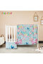 7-Piece Baby Crib Sleeping Set, Dreamy Butterfly Haven Cot Set, Size: 70 x 130 cm - 6