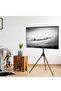 حامل تلفزيون عصري مع قاعدة ثلاثية القوائم لتلفزيون LED LCD OLED مقاس 45-65 بوصة - 5