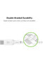 BoostCharge Braided Cable USB-C - USB-C - 100 W - 3 Meter - White - CAB014bt3MWH - 4