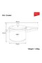 5 Litres Pressure Cooker - Norma 5, Aluminium With Outer Lid Stove Compatible Quick Heating, Silver - 7