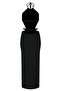 Cote D'Azur Long Backless Halterneck Belt Detailed Dress - 3