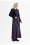 Long Sleeve Flannel Selen Short Autumn and Winter Coat Navy Blue Lcvt - 3