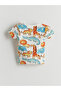 Crew Neck Printed Baby Boy Shorts Pajama Set - 3