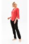 Truvakar Sleeve Plus Size Seersucker Rhodes Summer Blouse Coral Mrcn