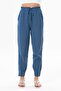 Muslin Carrot Summer Trousers Indigo indg