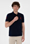 Men’s Navy Blue Slim Fit Polo Neck Basic T-Shirt 50305929-VR033 - 2