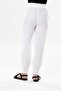 Muslin Carrot Summer Trousers White Byz - 2