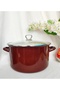 Brown Enamel Giant Deep Pot Boiler Size 9.5 Liter Paste Canned Yogurt Roasting Pot - 3