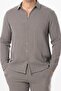 Long Sleeve Muslin Summer Men's Shirt Gray Gray - 3