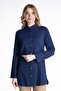 Women's Şile Bezi Hakim Collar Summer Tunic Purple Purple