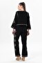 Sleeveless Daylight Embroidered Summer Muslin Vest Black Black - 3