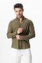 Ada Şile Bezi Long Sleeve Summer Men's Shirt Khaki 3049