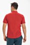 Short Sleeve Slub Cotton Bodrum Summer Men's Shirt Red 3051 - 2