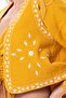 Sleeveless Daylight Embroidered Summer Muslin Vest Mustard Hrd - 3