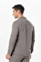 Long Sleeve Muslin Summer Men's Shirt Gray Gray - 2