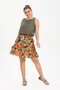 Nesrin Voile Short Summer Skirt Orange Trnc - 2