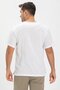 Short Sleeve Sile Cloth Studded Men's Summer Tshirt White 3001 - 2