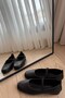 Women's Black Elastic Ballerinas - Comfortable Lightweight Daily Ballerinas - 4