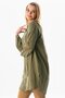 Long Sleeve Deck Shirt Collar Summer Muslin Tunic Khaki Hk - 4