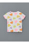 Trendlucky Heart Printed Ruffle Camisole Girls' T-Shirt with Difference - 4