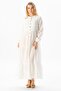 Long Sleeve Sezen Seasonal Muslin Ferace White Byz