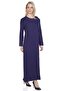 Embroidered Şile Cloth Seasonal Robe Purple Purple - 4