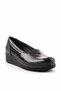 Shiny Black Crocodile Genuine Leather Women's Casual Shoes01586060111 - 3