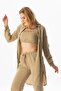 Long Sleeve Deck Shirt Collar Summer Muslin Tunic Mink Vzn - 5