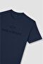 Men's Tone on Tone Logo Embroidered Cotton Jersey Blue1 T-Shirt 25411042 -013 - 4