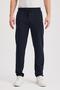 Black-Navy Blue-Anthracite Men's Zippered Pocket Embroidery Detailed Straight Leg Relaxed Cut Casual 3-Piece Tracksuit - 5