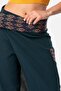 Kumru Şile Bezi Embroidered Tie-Dye Detailed Summer Authentic Trousers Petrol Ptrl - 5