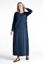 Embroidered Şile Cloth Seasonal Robe Petrol Ptrl - 4