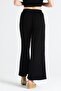 Izel Slit Summer Muslin Trousers Black Syh - 4