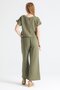 İzel Slit Summer Muslin Trousers Khaki Hk - 5
