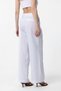 100% linen high waist pleated women's trousers - 6