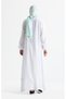 Women's Şile Cloth Cotton Prayer Dress One-Piece Easy to Wear with Elastic Sleeves and Neckline White by - 2