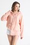 Long Sleeve Hooded Women's Summer Muslin Sweatshirt Powder Pdr