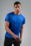 Regular Men's Crew Neck Cobalt T-Shirt - 2