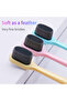 WhiteRedGreenYellow Very fine toothbrush bristles Suitable for people with sensitive gums.4 pieces S - 2