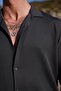 Men's Anthracite Color Knitted Ottoman Fabric Long Sleeve Shirt - 7