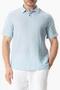 Short Sleeve Polo Neck Muslin Summer Tshirt Ice Blue Bmv - 3